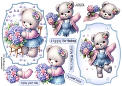 Htdrangea Bear Toppers