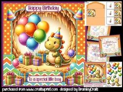 Cute Dinosaur Birthday