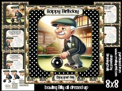 Bowling Billy all dressed up 8x8