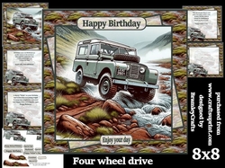 Four wheel drive 8x8