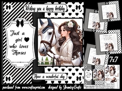 Just a girl who loves horses 7x7