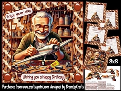 Model airplane enthusiast 8x8