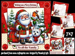 A tartan Christmas 7x7