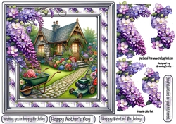 A picturesque garden 8x8