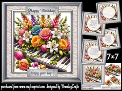 Piano Petals 7x7