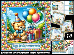 Bear...thday fun 7x7