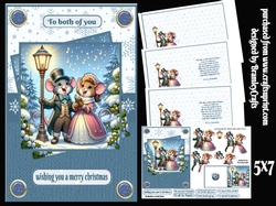 Christmas Carollers 5x7
