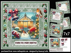 A Christmas garden 8x8
