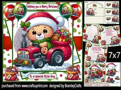 Teds Christmas tractor 7x7