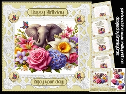 wild animals flowers roses carnations daffodils freesia belated