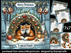 Christmas Foxes
