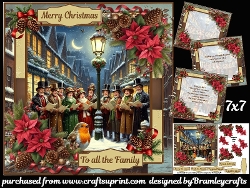 Victorian Carol singers 7x7