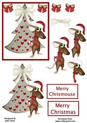 Little Coy Xmas Mouse