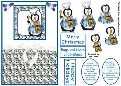 Baking Penguin Xmas Card Front