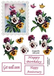 Pansies Galore Three