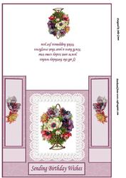Flowers Just for You Pop Out Fold