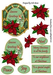 Poinsettia and Robin
