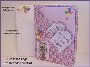 Scalloped Edge 18th Birthday Kit