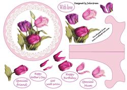 Tulip Plate and Stand