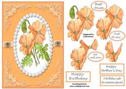 Cameo Pearl Poppies