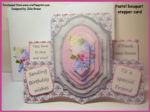 Pastel Bouquet Bracket Stepper