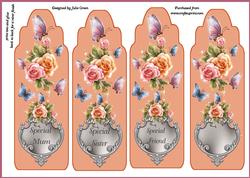 Wings and Paetals Bookmarks