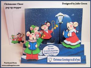 Chrismouse Cheer Pop Up Stepper