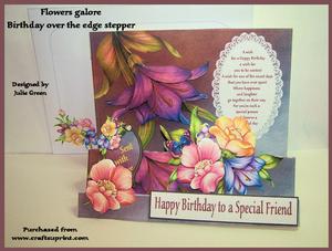 Flowers Galore Over Edge Stepper Kit