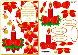 Candles and Poinsettias
