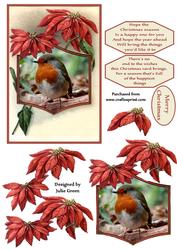 Poinsettia Robin