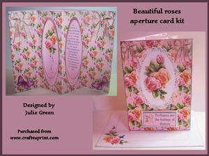 Beautiful Roses Inside Aperture Card