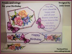 Petals and Wings for Your Birthday Kit