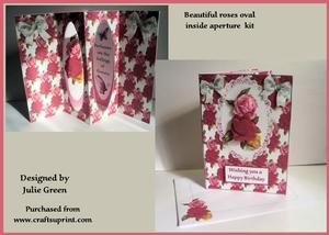 Beautiful Roses Inside Aperture Card
