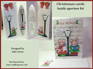 Christmouse Carols Inside Aperture Card Kit