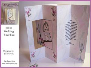 Silver Wedding K Card Kit