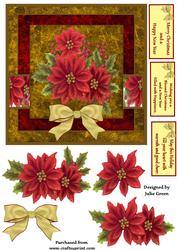Poinsettia 6x6 Card Front