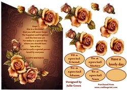 Rustic Over the Edge Roses