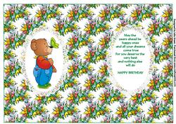 Flowers and Bears Insert