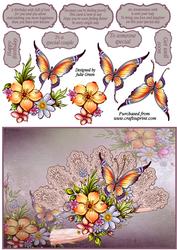Butterfly and Flowers