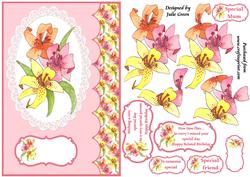Colourful Lillies. Birthday