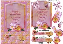 Birthday Pansies