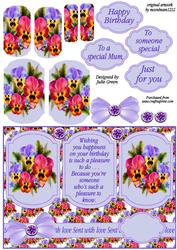 Birthday Pansies