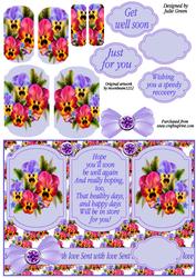 Get Well Pansies