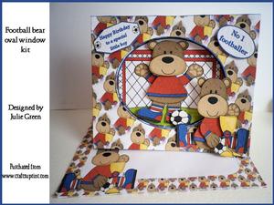 Football Bear Window Kit