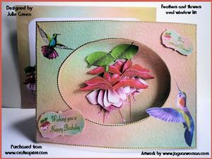 Flowers and Feathers Oval Window Kit