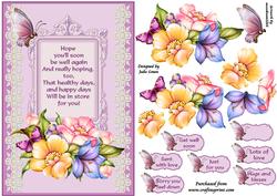 Flowers and Lace Get Well