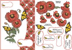 Poppies and Butterflies