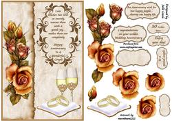 Champagne and Rustic Roses
