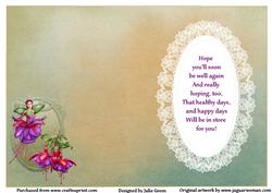 The Fuchsia Fairy Get Well Insert