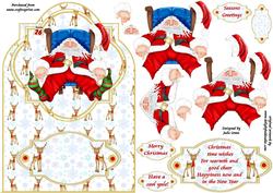Exhausted Santa
